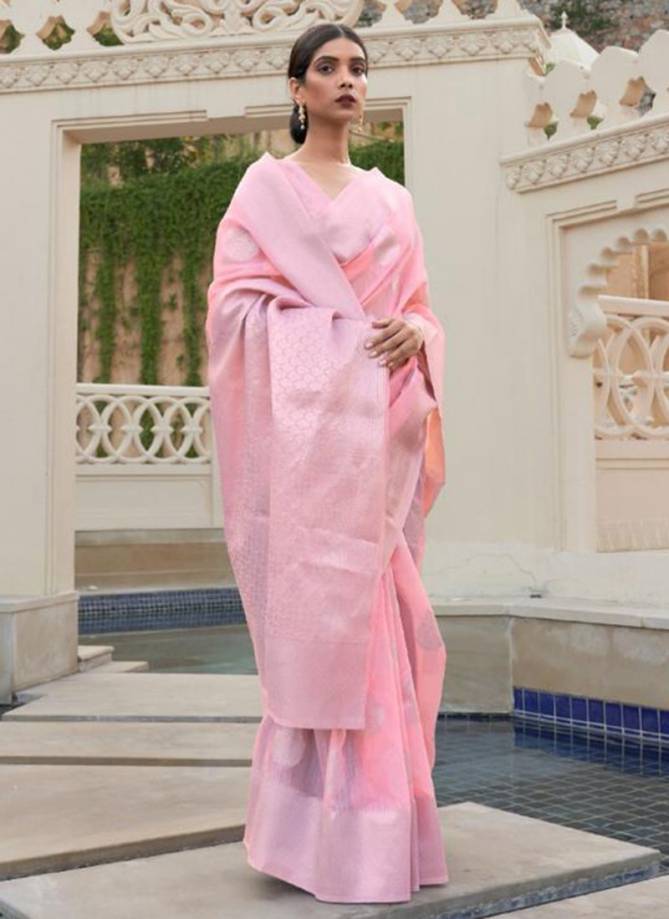 RAJTEX KEVAAH LINEN Fancy Festive Wear Heavy Silk Saree Collection